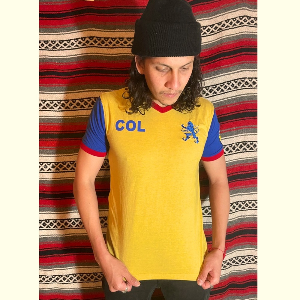 Vintage style Colombia Fútbol Ringer